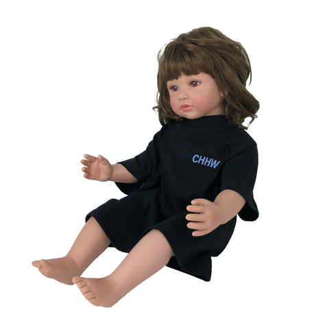 【COME HELL HIGH WATER】CHHW LOGO  KIDS TEE -black-